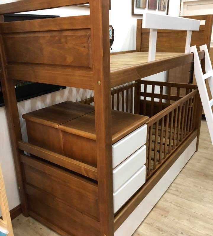 Cucheta con cuna y cajones