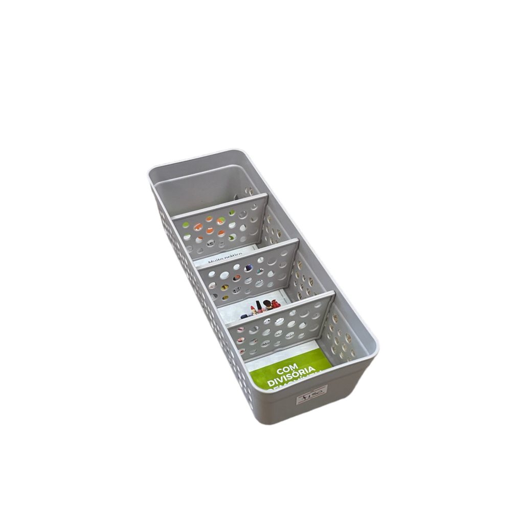 Organizador con cuatro divisiones Medidas 23 x 8.5 x 5.5 cm